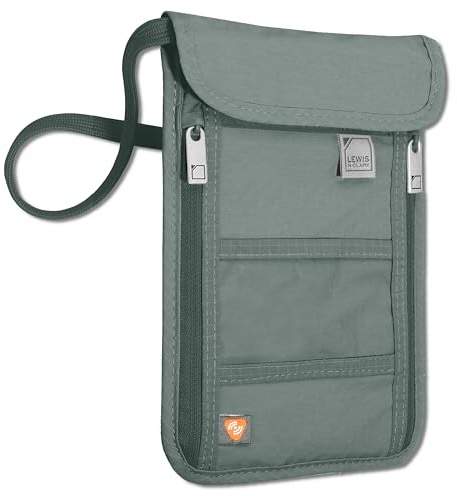 Lewis N. Clark RFID-Brustbeutel, Dunkelgrau, Einheitsgröße