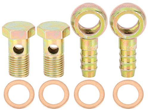 X AUTOHAUX 2 uppsättningar 14 mm banjo inre diameter banjo bult bilsats