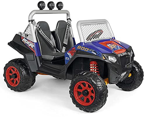 Peg Perego Polaris Ranger RZR 900 XP - Fuoristrada Elettrico Cavalcabile per Bambini dai 3 Anni con Luci LED, Suoni, Radio FM e Batteria Ricaricabile 24V