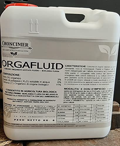 Pag Betapag Borlanda Fluida | Concime Organico Azotato | Consentito in Agricoltura Biologica | Confezione da 6 kg