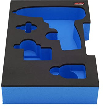 APTEX Schaumeinlage passend für Bosch Professional Akku-Bohrschrauber GSR 12V-15FC für halbe Bosch L-Boxx