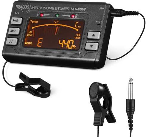 MILISTEN Metronom-Stimmgerät 3-In-1-Stimmgerät Für Digitale Blasinstrumente Altsaxophon-Stimmgerät Flöten-Stimmgerät Klarinetten-Stimmgerät Trompeten-Stimmgerät Tuba-Stimmgerät Mit