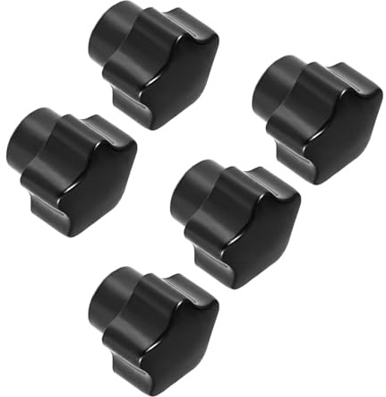 CoCud Manopola a Stella, Diametro 25 Mm M5, Testa in Plastica, Vite a Manopola a Filettatura Femmina - (Applicazioni: per Attrezzature Meccaniche), 5 Pezzi