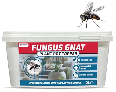 ENTOEND Fungus Gnat Plant Pot Topper, 1KG Strong Reusable Tub - Eco Friendly Houseplant Soil Barrier Bits for Gnats & Black Flies | Diatomaceous Earth Plant Fly & Fungus Gnat Killer for Indoor Plants