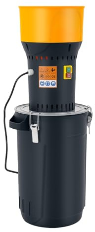 Mulino elettrico per cereali, granturco, macinino per cereali, granturco, grano e riso, cereali, cereali, cereali, cereali, grano, frumento, mangimi, 1000 W, 25 litri, 5 misure, setacci