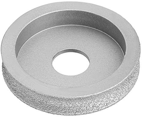 7.3cm Brazed Grinding Wheel, Concave Abrasive Angle Grinder Accessory Half Round Edge Grind Tool Granite Cutting Wheels for Marble Quartz Ceramic Glass Fast Shaping (1.0cm)