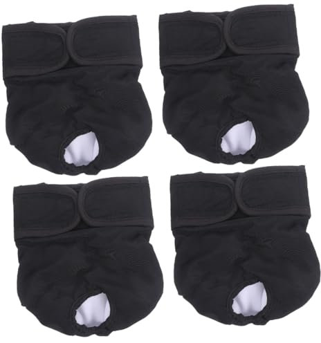 Supvox 4 Stück Hündin physiologische Hose dekorative Welpenwindel waschbare Windeln für Hündinnen hundewindel Hunde windel Hygienehose für Welpen Windelhose für Hundewelpen Baumwolle