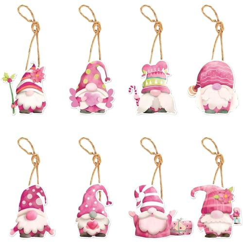 Lot de 80 Petits pendentifs Roses pour Sapin de Noël, décoration d'intérieur, Cadeau pour ami, Unisexe (Père Noël)