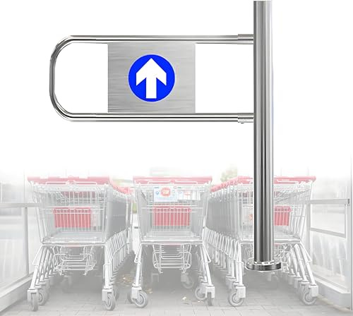 Puerta oscilante automática de metal para supermercados y almacenes, portal de entrada de seguridad, puerta de cierre automático industrial para bibliotecas y centros comerciales, control de acceso