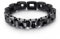Skcess Armkette Herren Schwarz，Kettenarmbänder Uhrenarmband Rostfreier Stahl Armbänder für Herren 220X14Mm