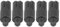Angel-Schnellverschluss-Adapter, 5-teiliger Angel-Schnellverschluss-Adapter Karpfenruten-Pot-Bank-Sticks-Anschluss f¨¹r BissanzeigerOther fishing tools and accessories