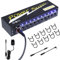 Tavsou Netzteil für Gitarren-Effektpedale 10 isolierter DC-Ausgang 9V/12V/18V mit separatem Kurzschlussschutz EU Adapter