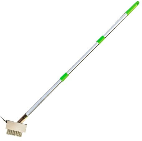 Weeder Outil de dissolvant, 2 en 1 Brosse de brouillage de mauvaises herbes de couverture - Outil de démousses de service lourd, débogueur de nettoyage des fissures pour