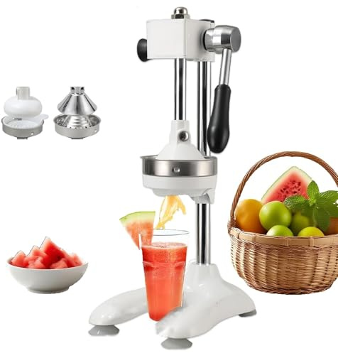 Manuell citruspress, kraftig, professionell citruspress Apelsinjuicer, citruspress, manuell juicer, citronpress, juicepress(White)