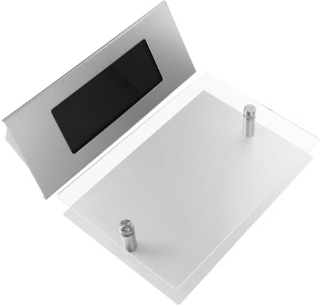 FUTUREORYY Luz Solar para Números de Casa con Placa de Acero Inoxidable LED Resistente al Exterior Fácil Instalación sin Cables Señalización Visible para Visitantes y Emergencias