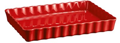 Taartvorm diep rechthoek 2.40 Ltr Emile Henry 6038-34 Grand Cru