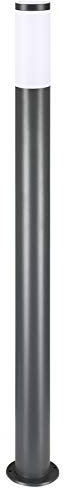 Monzana Faretto per Illuminazione Ingresso Giardino 100 cm Acciaio Inox E27 Protezione IP44 Luce da Esterno Antracite