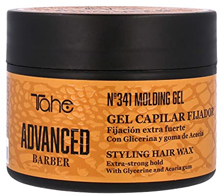Tahe Advanced Barber Gel Capilar Fijador Nº341 Molding Gel ideal para esculpir, 300 ml