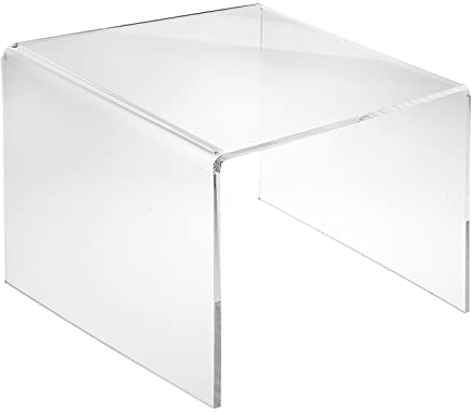 EH Design Acrylglas Beistelltisch mit zwischenablage I Couchtisch Acrylglas, Mini Nachttisch, Mini Tisch, Material stärke 8mm, transparentes XT Marken Acrylglas (40 x 34 x 30 cm)