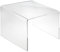 EH Design Acrylglas Beistelltisch mit zwischenablage I Couchtisch Acrylglas, Mini Nachttisch, Mini Tisch, Material stärke 8mm, transparentes XT Marken Acrylglas (40 x 34 x 30 cm)