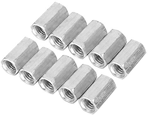 Manchon fileté, Écrou Accouplement Manchon fileté en acier inoxydable(M8*40)