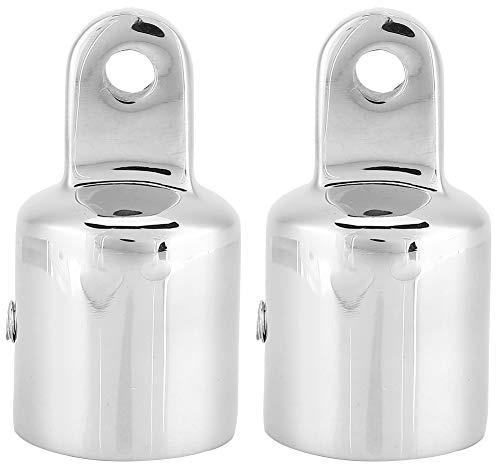 Marine Boat Bimini Accesorios Tapa de cubierta, acero inoxidable Bimini Top Hardware Correas Eye End Cap Conexión Tornillo Hardware de 7 8 pulgadas (7 8# (inner diameter: 22mm), 2 pieces ZWS1401 22)