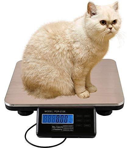 Balance numérique professionnelle - Pèse-colis multifonction avec écran LCD - Pèse-lettre - Balance vétérinaire pour chat et chien