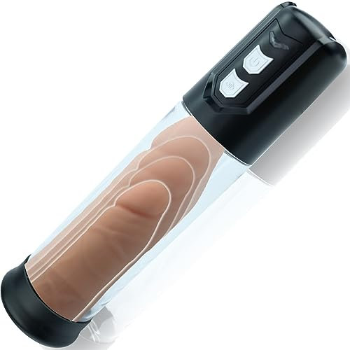 FOPS Pompa Pene Elettrica 27cm ⌀6cm ABS Trasparente Pompa Vacuo Uomo Sex Toy Pompa Pene Ingrandimento Pompa Erezione Penis Pump Vacuum Per Piacere Intenso Facile Pulizia P09