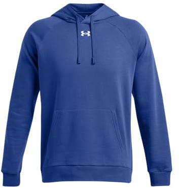 Under Armour Men's UA Rival Fleece Hoodie Shirt - Bleu - XS