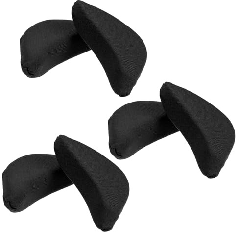 JIYIN 3 Pair Shoe Filler for Too Big Shoes Women, Soft Toe Filler Inserts Adjustable Shoe Filler Big Toe Plug Foot Brace Shoe Pads Toe Cushions for High Heels Pumps Flats Sneakers(Black)