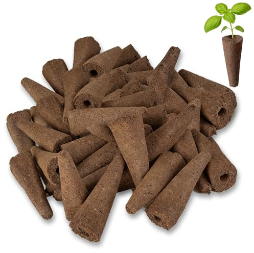 Porfoyo 100 stycken tillväxtsvampar, ersättningsodlingssvampar, rottillväxt svampstick, hydroponic – tillväxtsvampar, hydroponiska odlingssystem kit för hydroponiskt odlingssystem