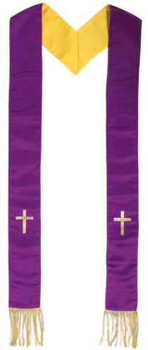 IDEANATEGRATE Chal Bordado con Flecos Reforzados de Poliéster para Ceremonia Nupcial en Iglesia con Diseño Reversible y Estructura para Hombros