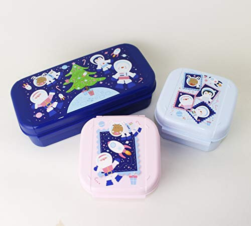 TUPPERWARE Bellevue Trio Weihnachts Dosen Set 1x 980ml + 2X 450ml Apollo Royal +Snackbox