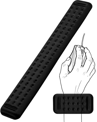 ELZO Poggiapolsi per Tastiera con Memory Foam, Wrist Rest Cuscinetto di Supporto per Palmi e Polsi per Computer Portatile, Notebook, Mac
