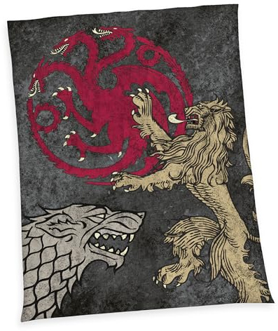Game of Thrones Wellsoft-Flauschdecke, 150x200 cm, 100% Polyester, Wellsoft