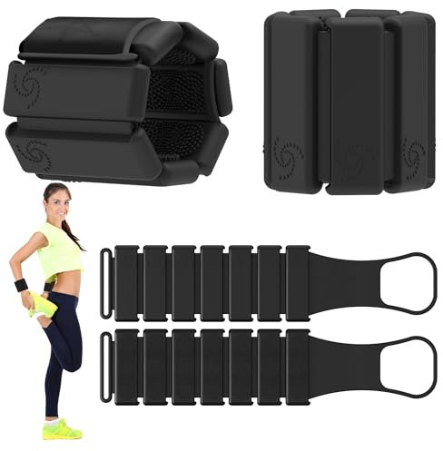 Handledsvikter, ankelvikter för kvinnor, handvikter och benvikter set med 2 (0,5 kg vardera) justerbar bekväm passform, vikter för kvinnor hemma, för pilates, yoga, dans, löpning, gym, aerobics