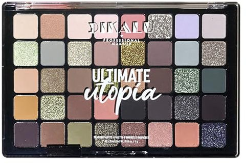 Smoky Lidschatten Palette, 40 Farbe Matt Und Glitzernd Ultimate Eyeshadow Palette, Hochpigmentierten Weiches Glattes Pulver Lidschattenpalette Hohe Sättigung Glitzer Lidschatten Augen Make-Up