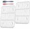 KSVFTB Cooling Racks for Baking, cooling rack, 8.46 * 5.71inch roasting rack, Wire Rack Suitable for Ovens for Grilling, Baking And Cooling, Universal Oven Shelf (Includes 2 Silicone Brushes)