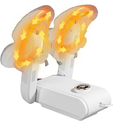 Wenleer Boot Dryer, Fast Drying Electric Shoe Dryer, 360° Hot Air, 4-Speed Intelligent Timer, Portable Adjustable Rack, Folding Design, Football Boots Dryer For Shoes, Gloves, Hats, Socks, Ski Boots