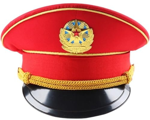 Luxylei Officiell marin keps, justerbar armé armékeps med visir, märke, militär keps med visir, halloween cosplay kostym tillbehör
