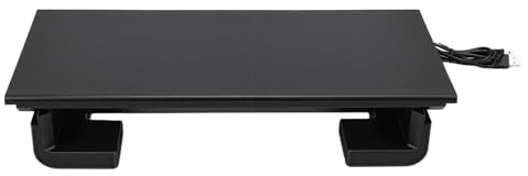 Annadue Bildskärmsstativ för Skrivbord med 4 USB 2.0-hubbar, Datorskärmsförhöjare Skrivbordsorganisator Bärbar Reser för Skrivbord för PC Laptop-skrivare, 51,2x20,1cm