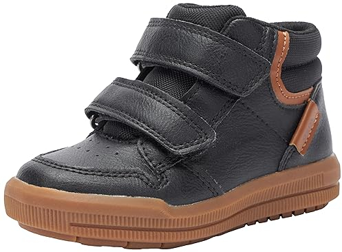 Geox Herren J Arzach Boy B Sneaker, Black/Cognac, 38 EU