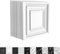 ACXIN 3D Wandpaneele Wandverkleidung aus PVC, 50x50 cm 3D Wandplatten, 12 Stück Wanddekoration für Innenräume, Deckenpaneele, wasserfest, inkl 30m doppelseitigem Klebeband- Schicht Weiß, 3 m²