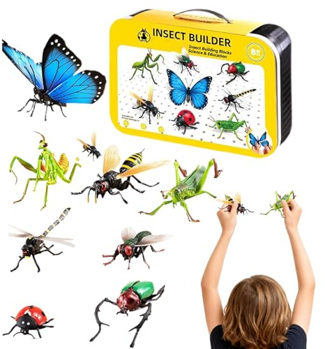Kustimantu Puzzles d'animaux 3D pour enfants, jeu de figurines à emboîter, pour une utilisation à la maison et lors de fêtes, dans le salon, sur les étagères, sur les cheminées et dans