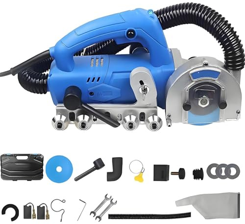 9000RPM Grout Remover, 1200W Powerful Electric Tile Joint Cleaner with 100mm Blade For Cleaning Shower Tile Joints, Floor Gaps And Removing Old(Machine+1.7mm seam cleaning sheet)