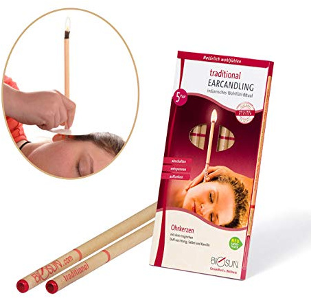 5 Pairs (10) BIOSUN Indian Hopi Ear Candles for Blocked Ears Beeswax with Filter | Natural and Organic | Includes 2 Protective Discs