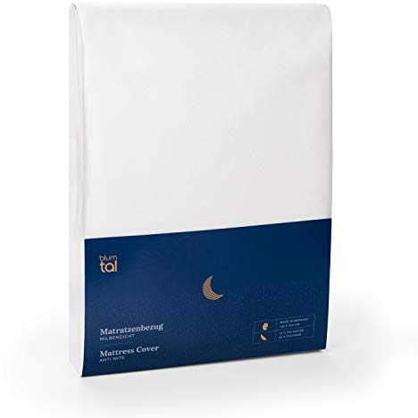 Blumtal® Allergiker Matratzenbezug 180x200 cm für Matratzen bis 30 cm - Oeko-TExzertifizierter Anti-Milbenbezug Matratze 180x200 cm - Encasing mit Reißverschluss 180x200/Milbenbezug - 1er Set