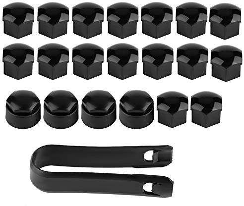 20pcs Lug Nut Covers Universal 17mm Wheel Lug Nut Center Cover Bolt Cover Caps with Extractor for Wheel, Center Caps+seat estate wheels nut caps,+ wheel caps+ wheel nut+ q5 hub cap