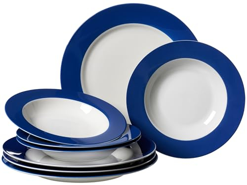 Tafelservice Doppio, 8-teilig, Blau