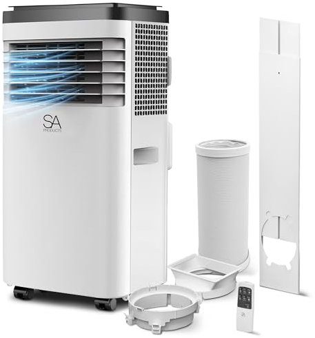 SA Products Air Conditioner, Air conditioning Unit | 9000BTU 3-1 Portable Air Conditioner 24H Timer, Digital Display & Remote | Air Conditioner Unit Portable, Air Con, Air Conditioners for home